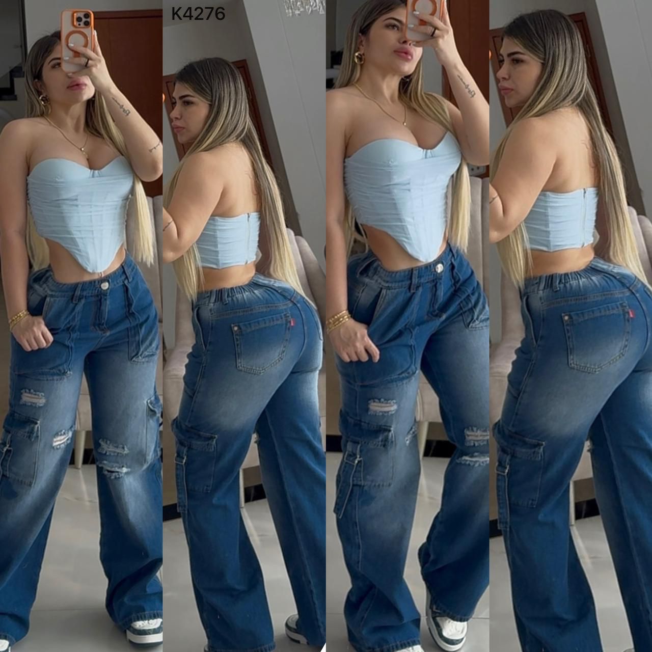 MOM FLAT CARGO RIGIDO K4276 💖 ENVÍO GRATIS 💖