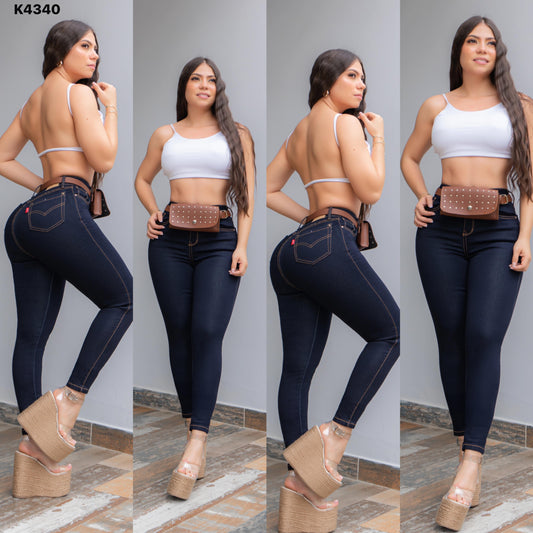 JEANS SKINNY K4340 STRETCH LEVANTACOLA